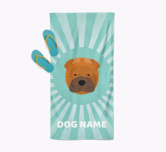 Personalised Pool Towel with {breedFullName} Icon